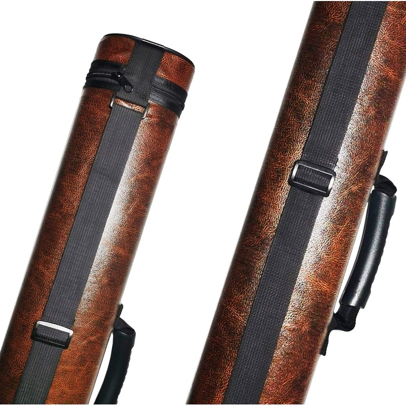 2x2 Hard cue case Oval Pool Cue Billiard Stick Carrying