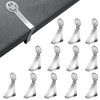 GlasFlength Tablecloth Clips, Stainless Steel, Pack of 12 Tablecloth Clips,