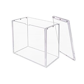 Dhyana Collection Acrylic Display Case, Magnetic Lid, Clear Storage Box for Trading Card Booster Boxes
