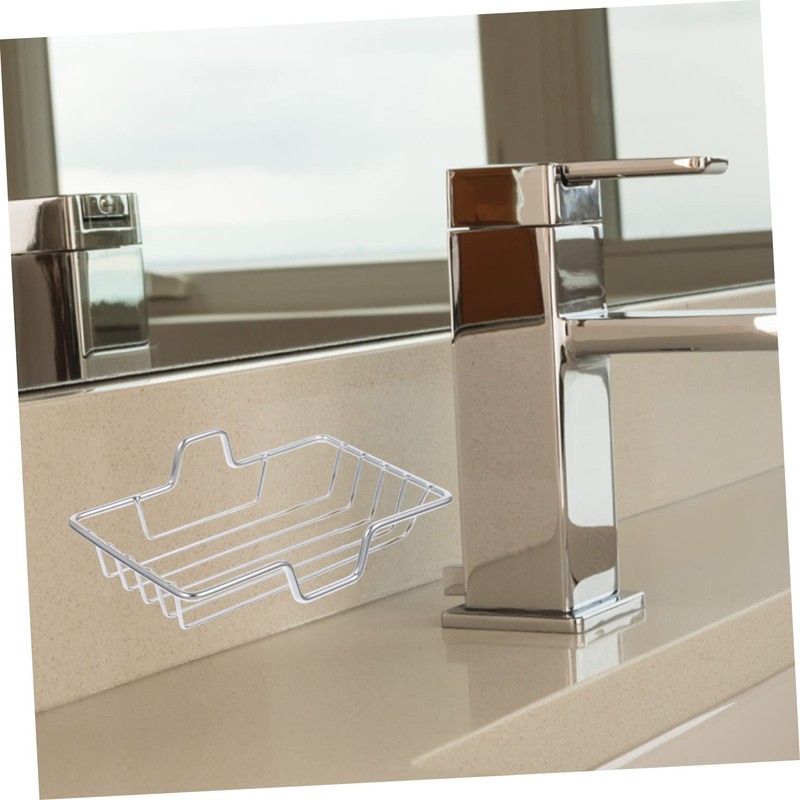 ABOOFAN 2pcs Stainless Steel Shower Soap Dish Holder Wall Mounted
