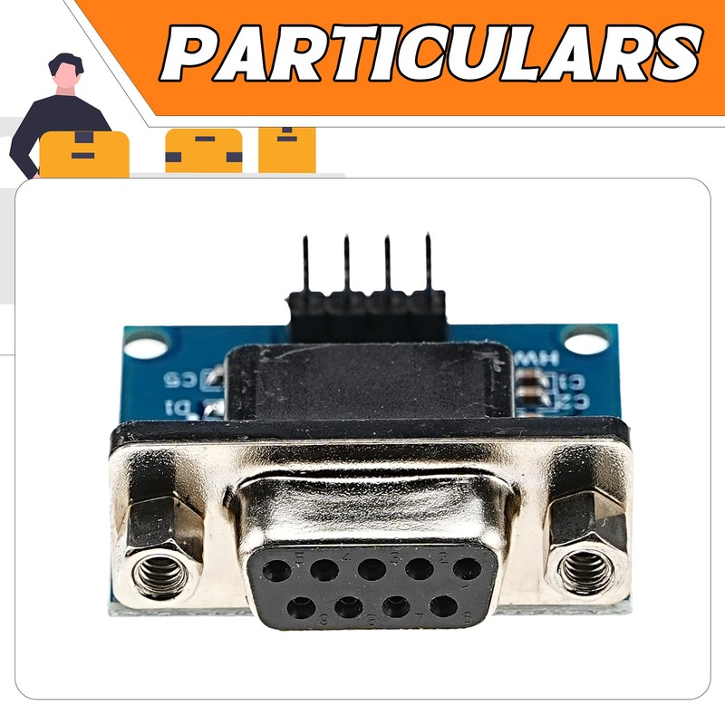 A-DIGISHUO 5pcs RS232 to TTL Converter Module COM Serial Port