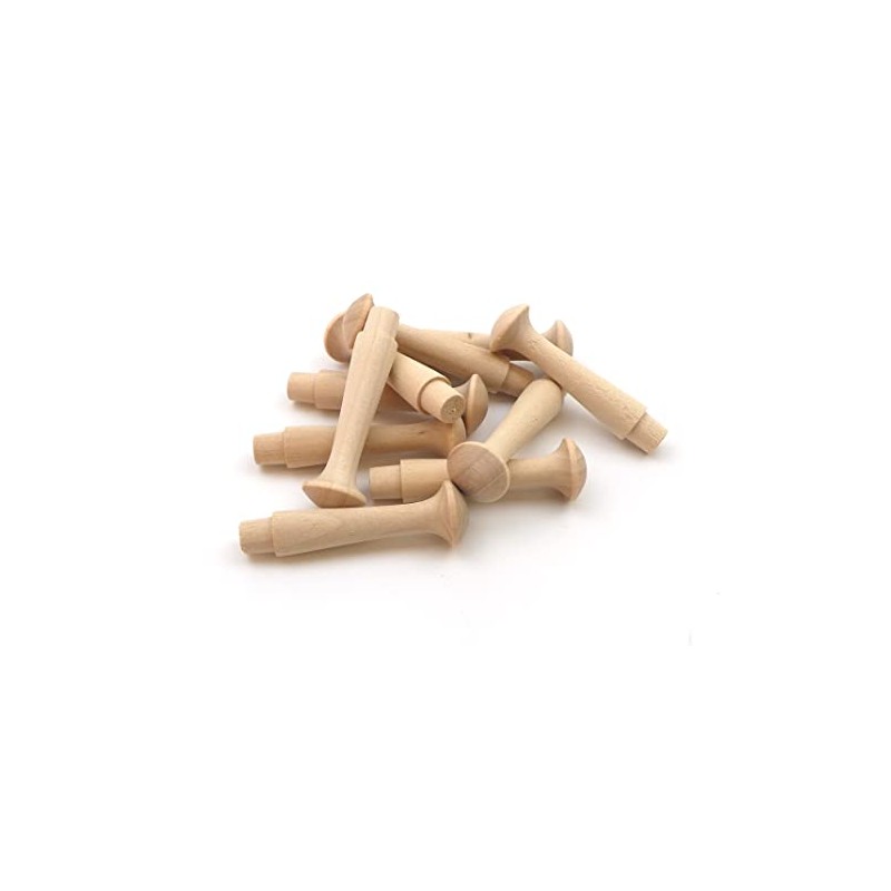 Oakcrafts - Birch Shaker Pegs 2.5" / 63.5mm (Pack of