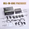 Wireless Microphone System with Headset/Lapel Lavalier Mics, 4x50 UHF Channels,