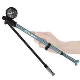 Shock Absorber Pump with Pressure Gauge 300 psi High Pressure Air Portable Mini for Front Fork Rear Suspension Motorcycle