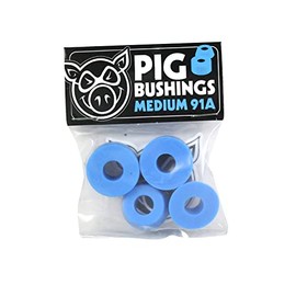 Pig Skateboards Truck Replacement Bushings Medium 91A Blue for 2 Trucks