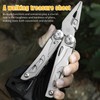 Multitool Pliers and Scissors, 13 in 1 Stainless Steel Portable