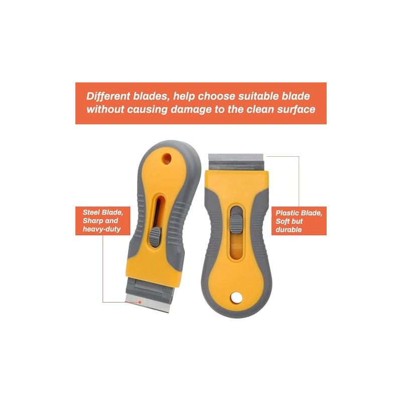 Razor Blade Scrape with 20pcs Extra Blades, Scraper Tool, Razor