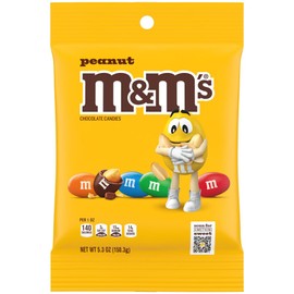 M&M'S Peanut Chocolate Candy 5.3-Ounce Bag (Pack of 12)