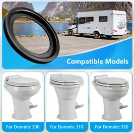 2 Pack GuoluvSoo RV Toilet Seal Replacement 385311658 for Dometic 300/310/320 Series - High-Grade Leak-Proof Rubber Flush Ball Gasket Replacement for Odor Control & Water Tight Seal, Easy Installation