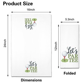 ZBBFSCSB Let's Partee Funny Kitchen Towels, Funny Kitchen Stuff for Women, Birthday Housewarming Gifts for Hostess, Mom, Sister, Aunt, Grandma, Golfer Lover