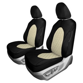 FH Group Custom Fit Car Seat Covers Specifically Made for 2018-2024 Toyota Camry, Beige Front Set Ultraflex Neoprene Waterproof Automotive Seat Cover, Toyota Accessories