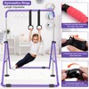 RINREA Gymnastic Bars for Kids with Adjustable Height, Folding Gymnastic
