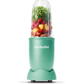 Nutribullets PRO 900W Single Serve Blender - Mint Eucalyptus - Includes 32oz Cup, To-Go Lid, User Guide - BPA-Free Plastic - Stainless Steel Blades - Smoothies, Nut Butters, Shakes - Corded Electric
