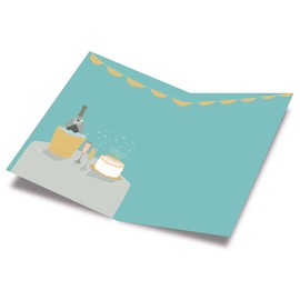 Prime Greetings 40th Birthday Card, Made in America, Eco-Friendly, Thick Card Stock with Premium Envelope 5in x 7.75in, Packaged in Protective Mailer