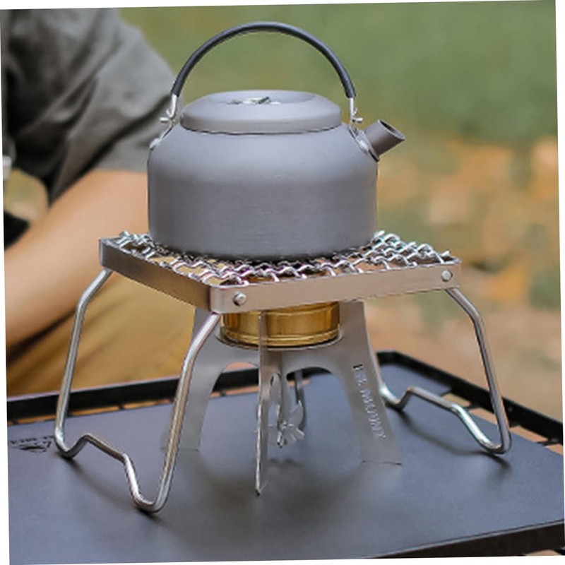 BESPORTBLE Camping Accessories Stainless Steel Stove Rack Portable Stove Holder