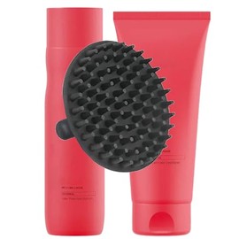 Invigo Brilliance Shampoo & Conditioner Set + M Hair Designs Scalp Brush (Bundle) – Color-Safe, Shine-Enhancing, Sulfate-Free Hair Care for Normal Hair