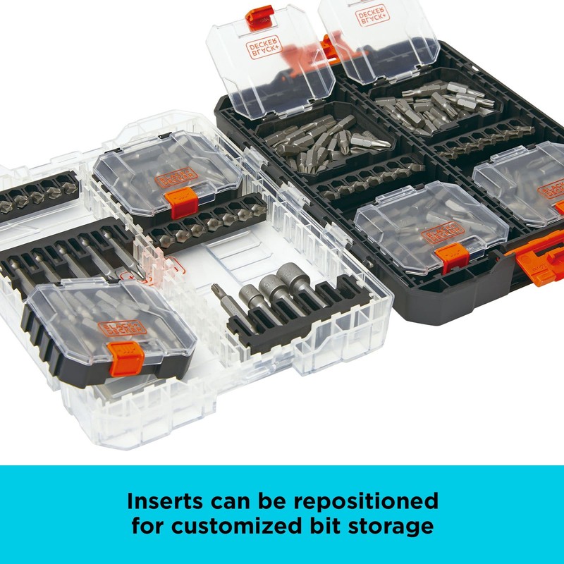 BLACK+DECKER BLACK + DECKER Screwdriver Bit Set, 200-Piece (BDAST200SETFF)
