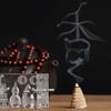 Awesomeonei Acrylic Incense Cones Tower Shape with 6 Holes Pagoda