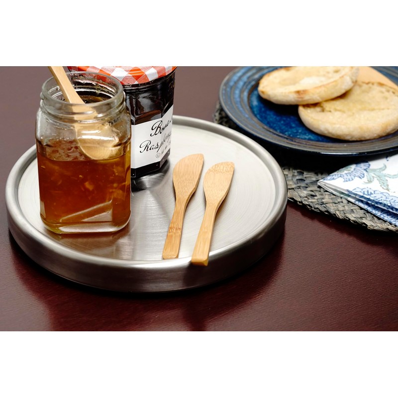 RSVP International Endurance Tool Crock Turntable Lazy Susan, Stainless Steel,