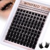 Winifred Lashes Clusters with Bottom Lashes Wispy Eyelash Clusters Volume