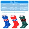 GRPSKCOS Boys Soccer Socks 1 Pair Kids Knee High Socks