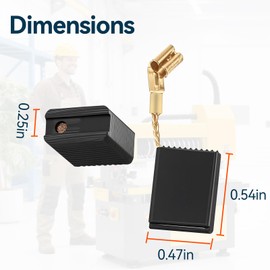 10 Pack【N257540】Replacement Motor Carbon Brushes【Compatible with DWE402/DWE4214 Angle Grinder】Durable High Conductivity DWE402 Brushes, Reliable Brush Grinder Parts, Easy Installation