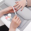 Herramienta limpiador para pinzas de pestañas, extensión, 2 botellas, limpieza