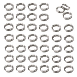 600pcs Stainless Steel Jump Rings Double Loop Jump Rings Mini Connector Key Rings for Jewelry Making Necklaces Bracelet Earrings (0.7x5mm-12648)