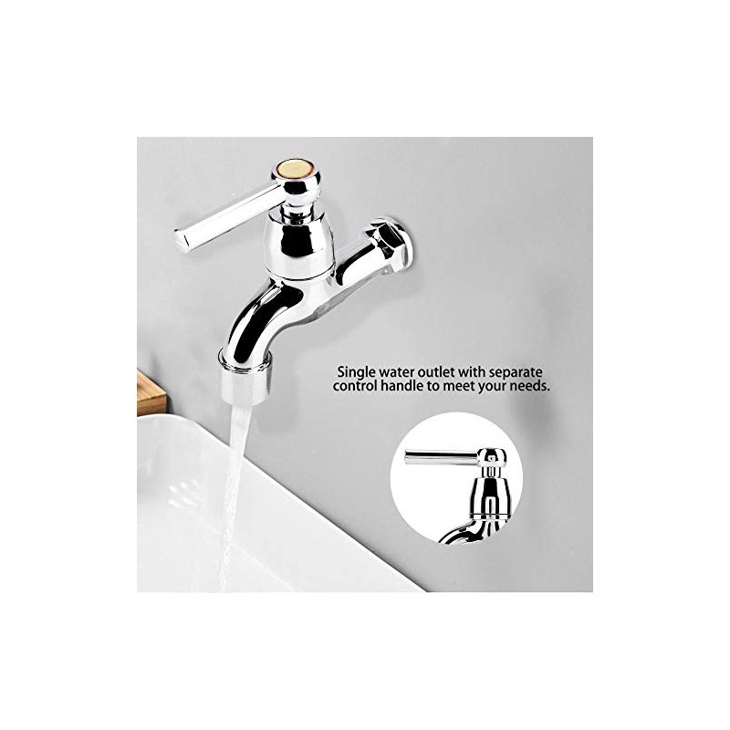 Water Faucet, Single Cold Water Tap for Kitchen, Laundry, Washing