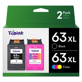 Top Ink Remanufactured Ink Cartridge Replacement for HP 63XL