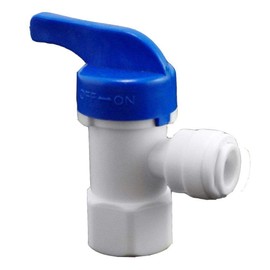 Reverse Osmosis RO Water Tank Ball Valve 1/4" FNPT X 3/8" Tube Quick Connect