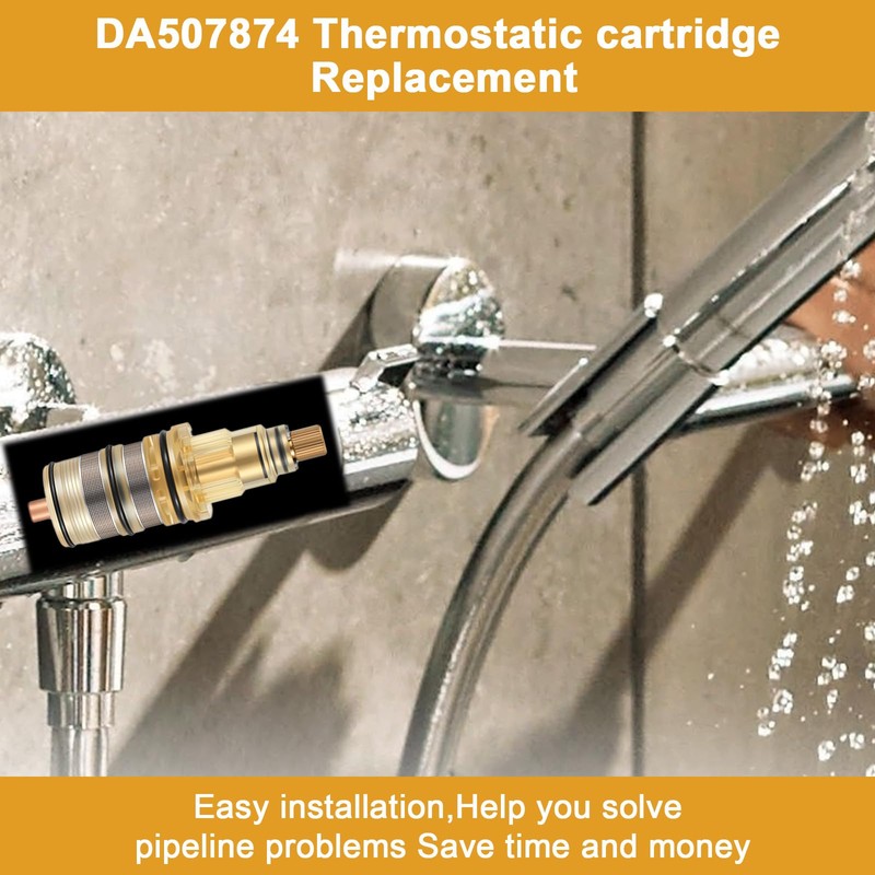 Thermostatic Shower Cartridge DA507874, for Danze Thermostatic Faucet Plastic Ceramic