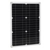 18V 20W Portable Solar Panel Semi Flexible Monocrystalline Waterproof Solar