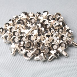 Fanbalunke Coax Cap Cover 60 Pcs F Type 75 Ohm Terminator Coaxial Terminator Caps for Ports on Splitter, AMP, Coaxial Cable, TV Antenna, Wall Plates, Booster