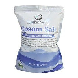 Natural Epsom Salt Bulk | Pure Magnesium Sulfate Bag from USA | OMRI Listed for Agriculture Use and Animal Feed | Epsom Salt Bath Soak for Skincare and Plants (Net Wt. 3.6 kg / 8 lbs)