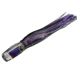 Lobo Lures #50 Typhoon Purple Shell UV 15" Urethane Big Game Marlin Trolling Lure | USA Built | (No Rigging)