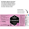 D-Mannose Capsules High Dose & Vegan, 2000 mg per Daily