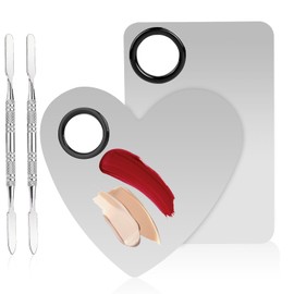 2 Set Makeup Mixing Palette, Makeup Palette, Mixing Palette, Makeup Spatula, Makeup Tools, Foundation Kit, Travel Makeup Palette, Contouring Palette(Style 2)