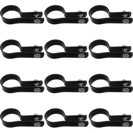 Jake Sales 2-3/8" Tension Band for Chain Link Fence - Use for 2-3/8" Outside Diameter Post/Pipe - BLACK Powder Coated Chain Link Tension Band (12 PACK)