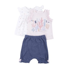 BABYCREYSI Conjunto, 3 Piezas Bebé Niñas, Hueso, 6-12 MESES
