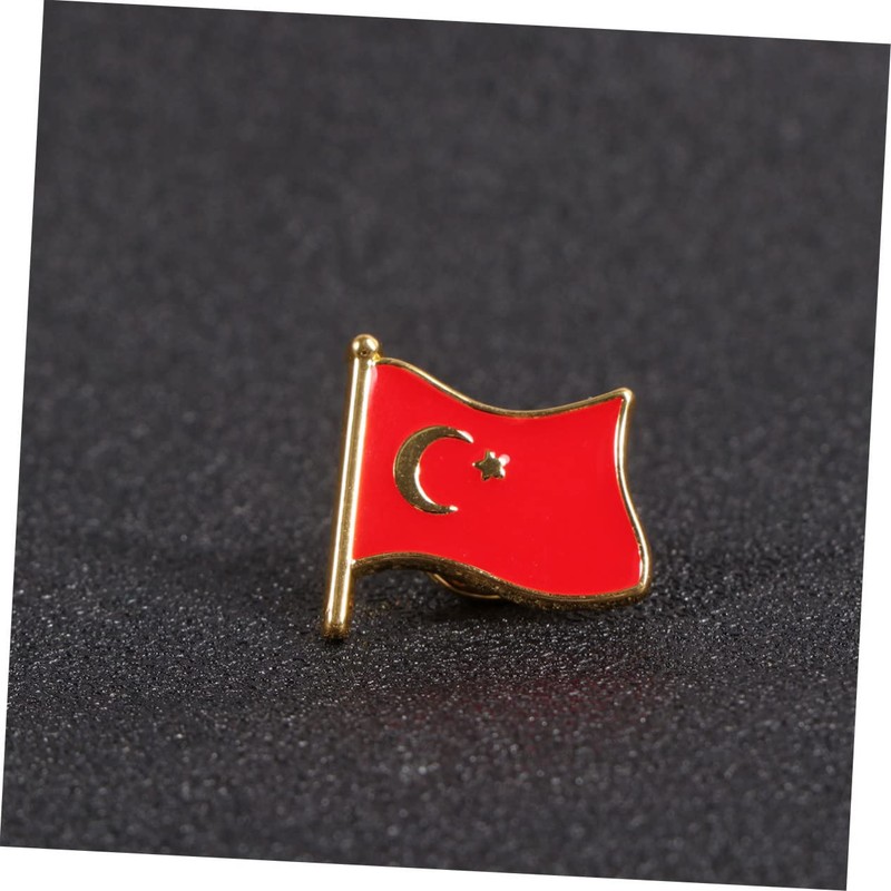 OATIPHO National Flag Brooch Creative Metal Clothes Badge for Casual