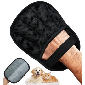 IPTPAS Pet Hair Remover Glove for Couch, Furniture, Carpet, Car Seat & Clothes, Electrostatic Hair Removal Mitts, 5-Finger Design, Flexible Easy Grip, Gentle Grooming Glove for Shedding Dogs & Cats