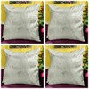 Seechoo Floral Flower Cushion Covers, Set of 4, 40x40cm, Assorted