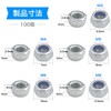 Winova Hex Lock Nuts Nylon Lock Nuts M4 Nuts 304