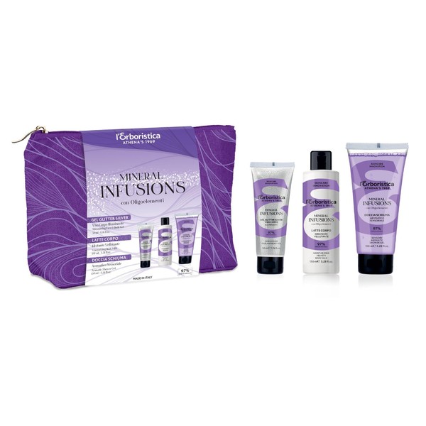 L'Erboristica Athena's Mineral Infusion Gel Glitter Silver Face Body 50