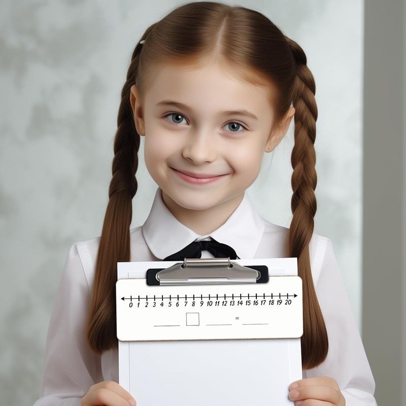 Dry Erase Number Line Whiteboard 4”x12”Double Sided White Board Featuring