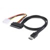 CY 50cm eSATAp Power ESATA Combo to SATA 22pin &