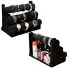 Kurtzy Velvet Jewellery Storage System (3 Levels) Jewellery Stand Black