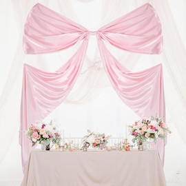 Coquette Birthday Party Decor Pink Bow Wedding Decorations Extra Ribbon Bow for Arch Bridal Shower Supplies Door Wall Bow Decoration