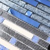 Blue Stainless Steel + Blue (Diamond Shape) Glass + Blue
